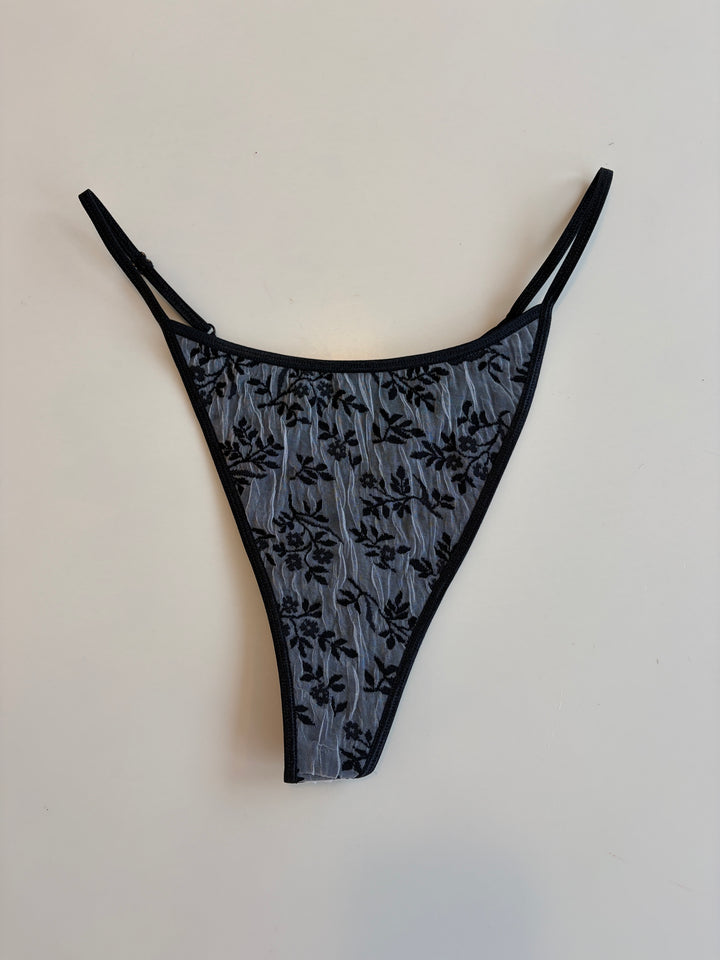 RTS Dark Floral Thong