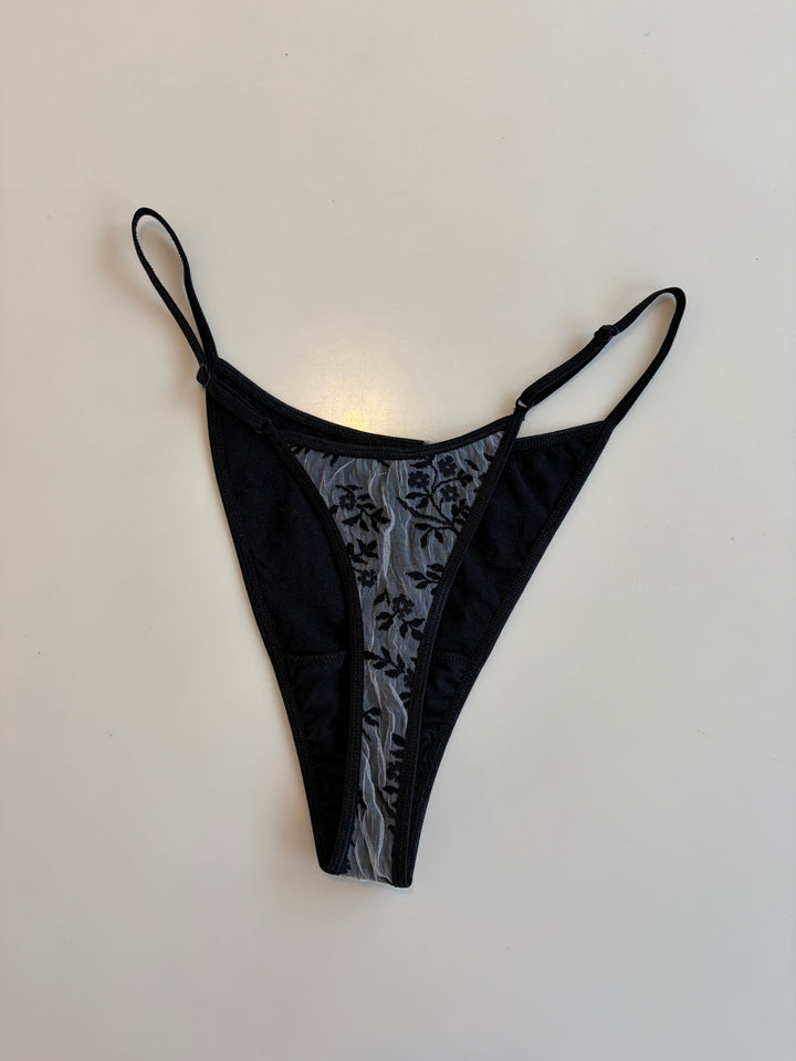 RTS Dark Floral Thong
